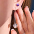 Rainbow Sky | .925 Sterling Silver | Galaxy Glass Chain Drop Threader Earrings